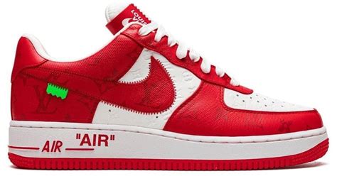 ds air force 1 louis vuitton red